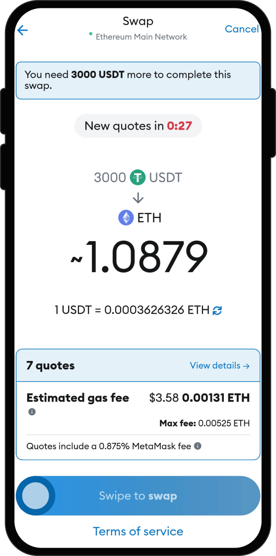 Swap Your USDT for Grape Network
