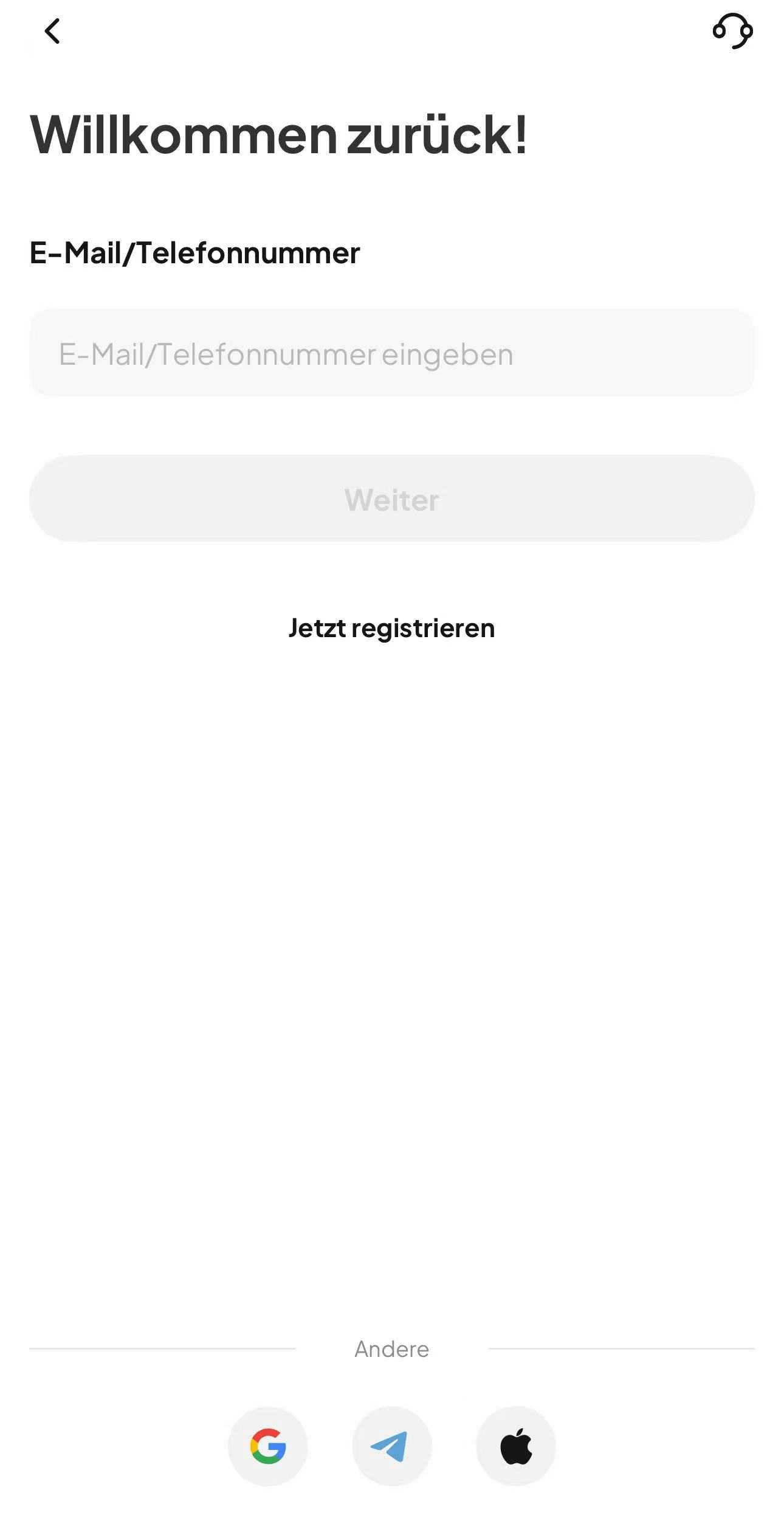 Schritt 1: Erstelle ein WEEX-Konto