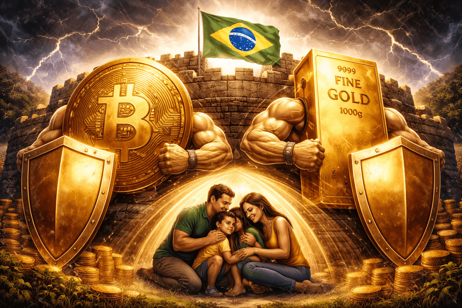 how to protect yourself with gold or Bitcoin in Brazil 2026