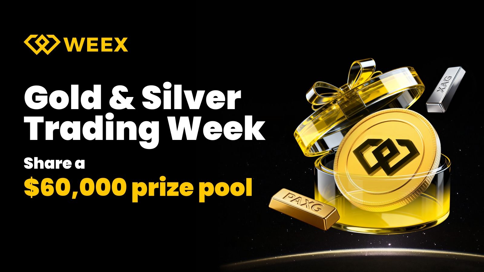 WEEX Gold & Silver Week: Trade XAUT and XAG to Share $60,000 Rewards