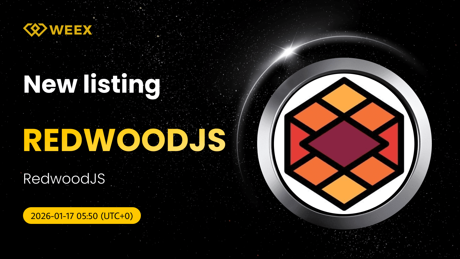 REDWOODJS USDT Trading Now Live on WEEX Exchange