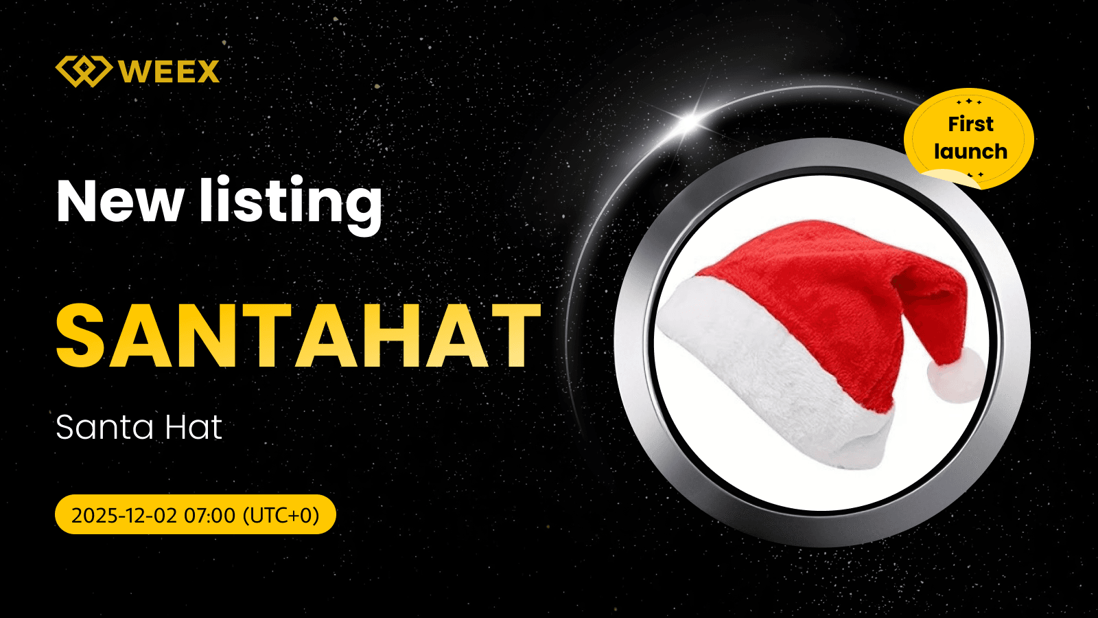 Santa Hat Coin Listed on WEEX Exchange with SANTAHAT USDT Spot Pair