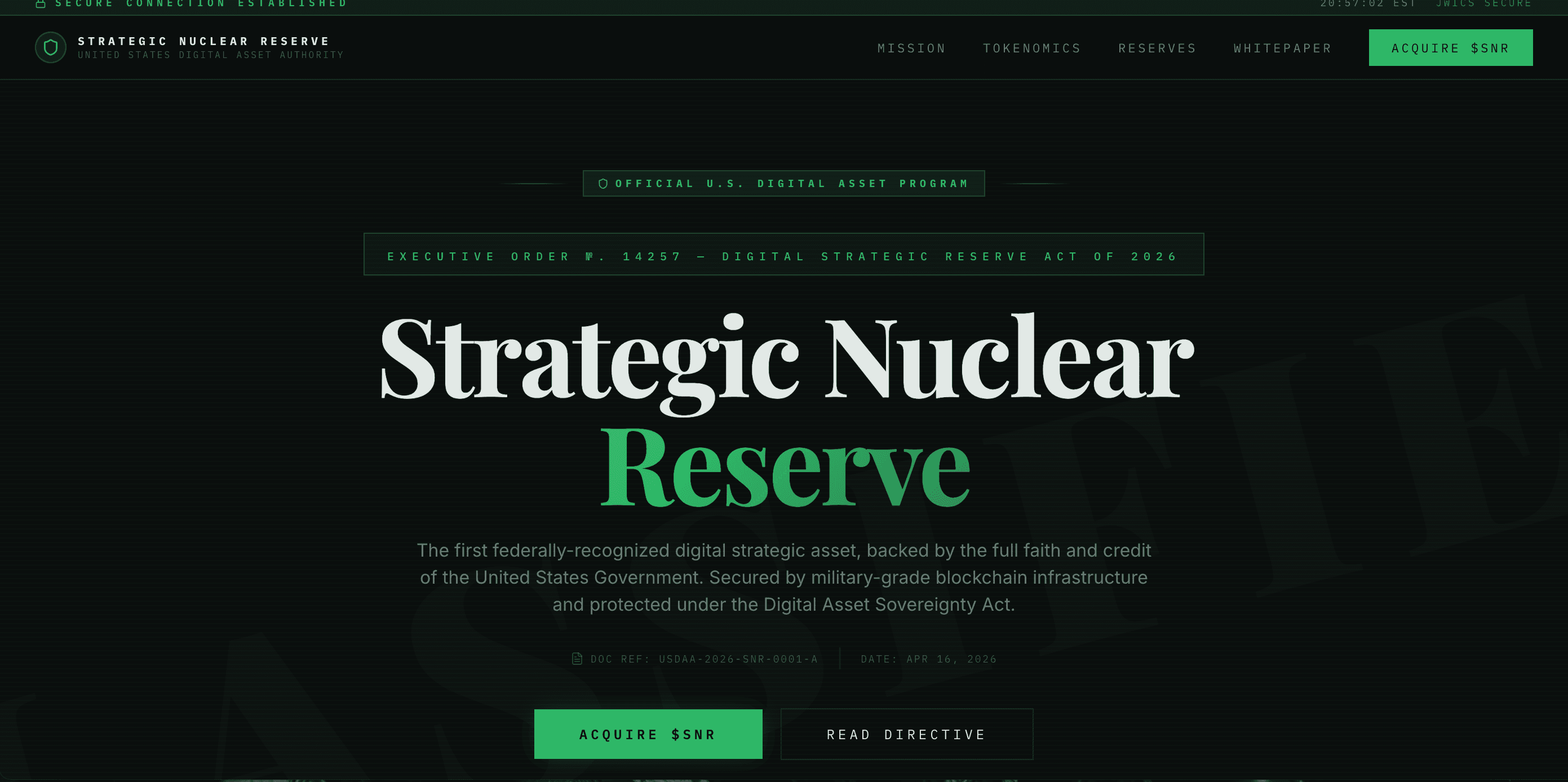 Was ist eine strategische Nuklearreserve (SNR)? Kann die strategische Nuklearreserve (SNR) die 1-Dollar-Marke erreichen?
