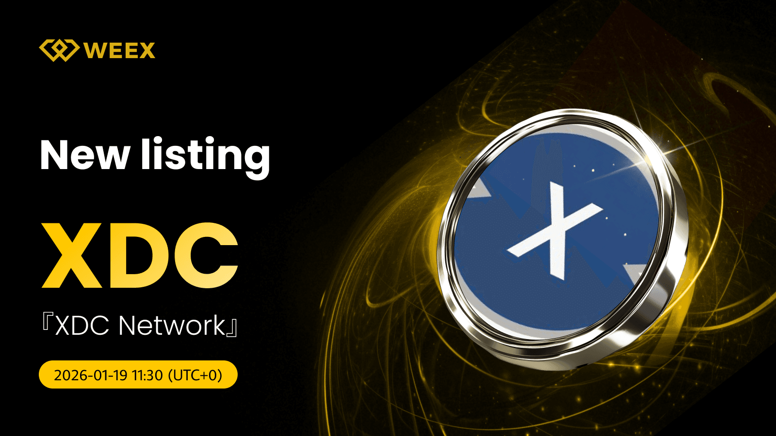 XDC USDT Pair Listed: Trade XDC Network Coin on WEEX Spot