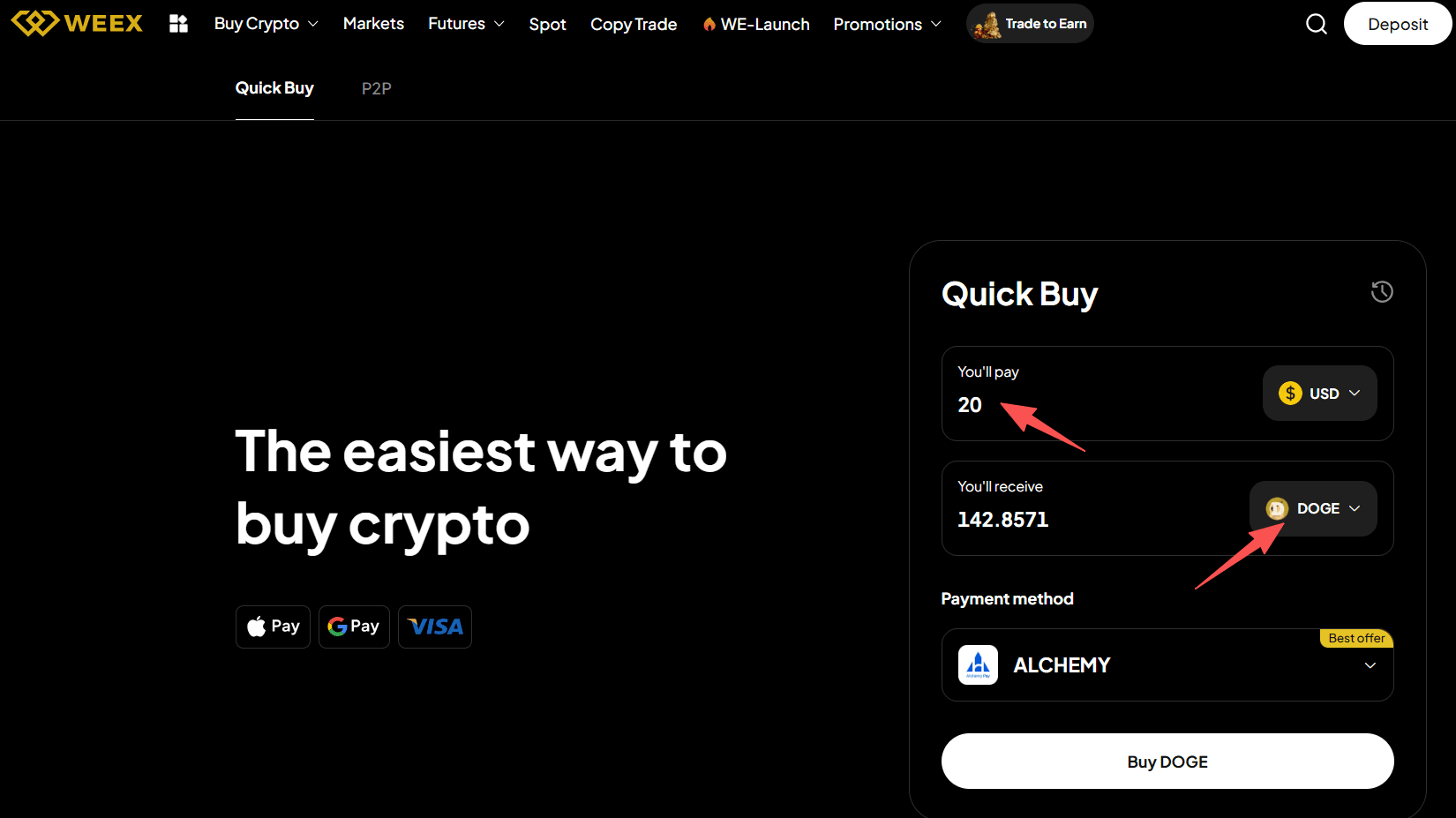 WEEX OTC چیست و چگونه میتوان DOGE را با دلار آمریکا در WEEX OTC خریداری کرد؟