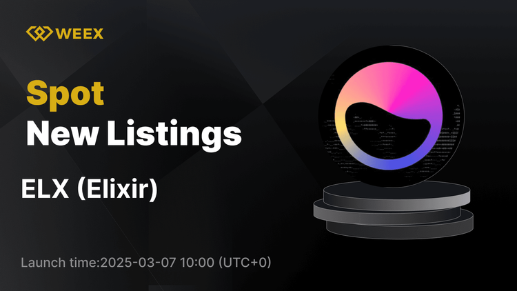 Elixir (ELX) 现已在 WEEX Spot 上市，ELX USDT 交易对已上线