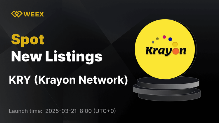 Krayon Network (KRY) 现已在 WEEX 上直播 - KRY USDT 交易开启