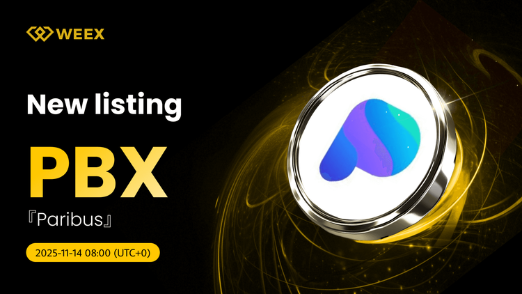 PBX USDT Now Trading on WEEX: Paribus (PBX) Coin Listed