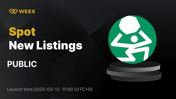公共 (PUBLIC) 加入 WEEX Spot - PUBLIC USDT 交易现已上线