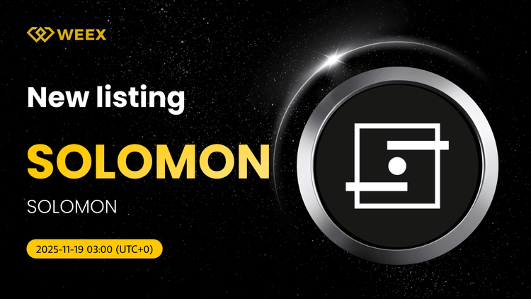 SOLOMON USDT Available on WEEX: SOLOMON Coin Listing